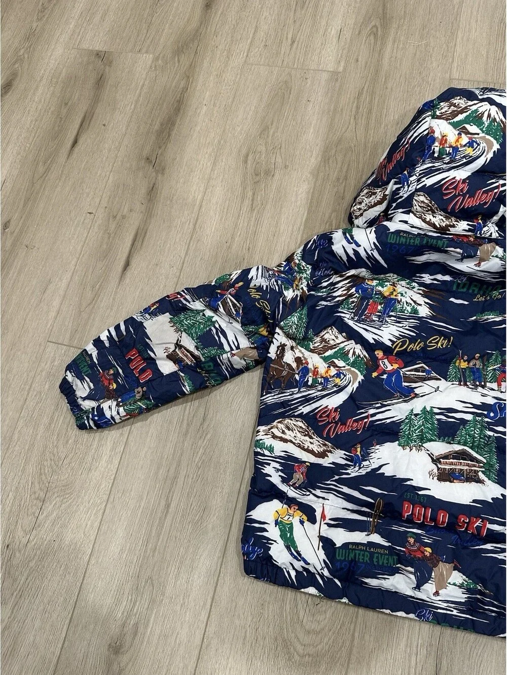 Polo Ralph Lauren Kids Ski-Print Water-Repellent Down Jacket M 10-12